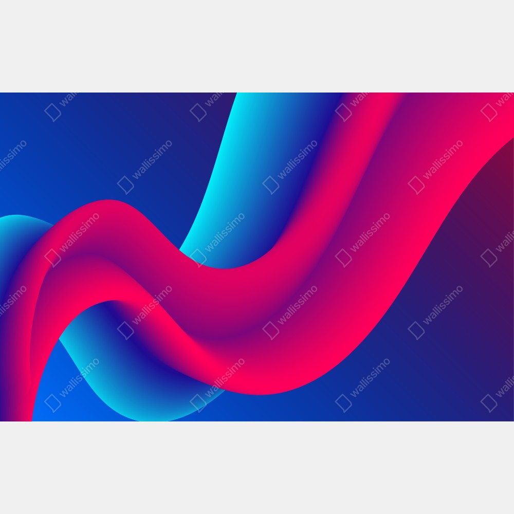 Poster leuchtende fließende verlaufswellen – Wallnifity® Poster leuchtende fließende verlaufswellen – Wallnifity®