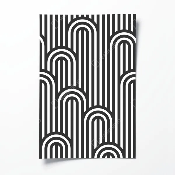 Poster ruhige winterliche fjordlandschaft in Reine, Lofoten – Wallnifity®