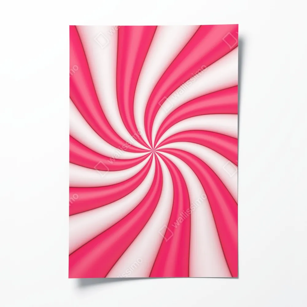 Poster rosa bonbonspirale – Wallnifity® Poster rosa bonbonspirale – Wallnifity®