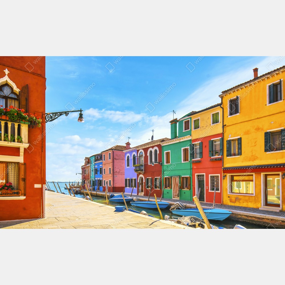 Poster bunte kanalhäuser von Burano – Wallnifity® Poster bunte kanalhäuser von Burano – Wallnifity®