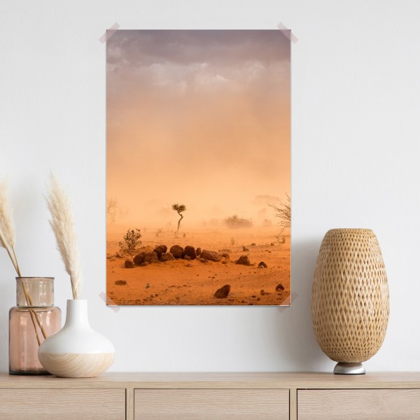 Poster sandsturm über Dollo Ado, Äthiopien – Wallnifity® Poster sandsturm über Dollo Ado, Äthiopien – Wallnifity®