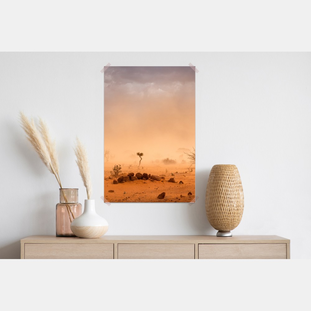 Poster sandsturm über Dollo Ado, Äthiopien – Wallnifity® Poster sandsturm über Dollo Ado, Äthiopien – Wallnifity®