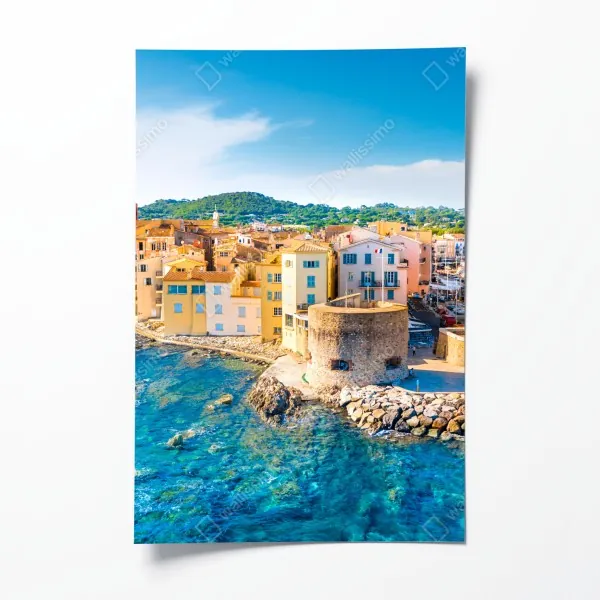 Poster dramatische küstenklippen mit meerblick – Wallnifity®