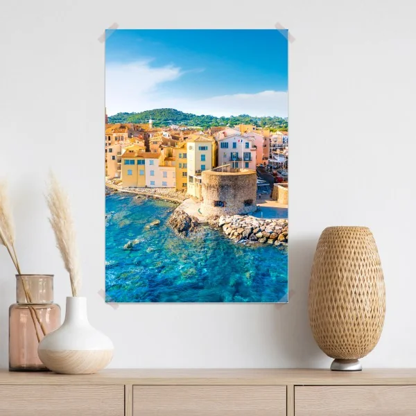 Poster sonniger Mittelmeerhafen – Wallnifity® Poster sonniger Mittelmeerhafen – Wallnifity®