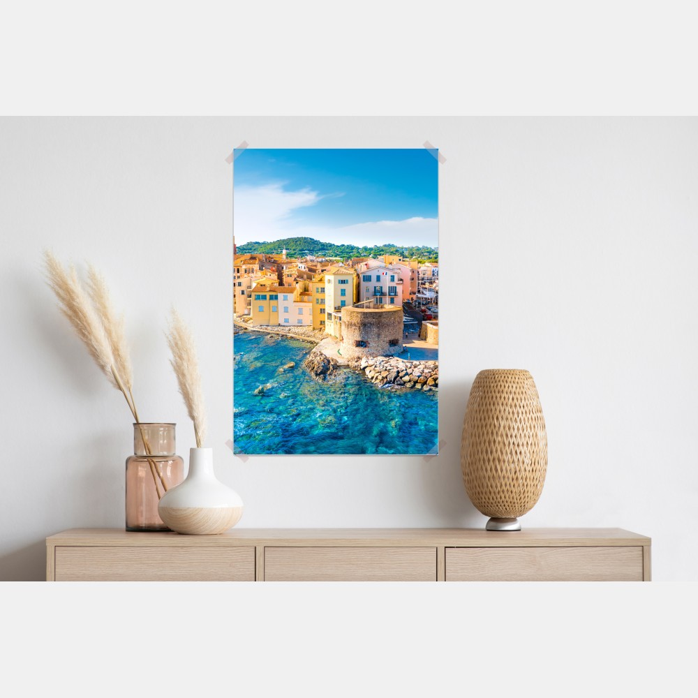 Poster sonniger Mittelmeerhafen – Wallnifity® Poster sonniger Mittelmeerhafen – Wallnifity®