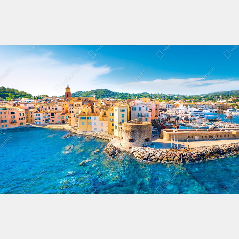 Poster sonniger Mittelmeerhafen – Wallnifity® Poster sonniger Mittelmeerhafen – Wallnifity®