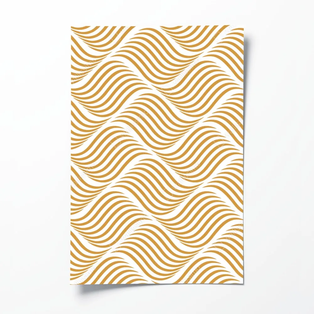 Poster goldenes wellenmuster wanddeko – Wallnifity® Poster goldenes wellenmuster wanddeko – Wallnifity®