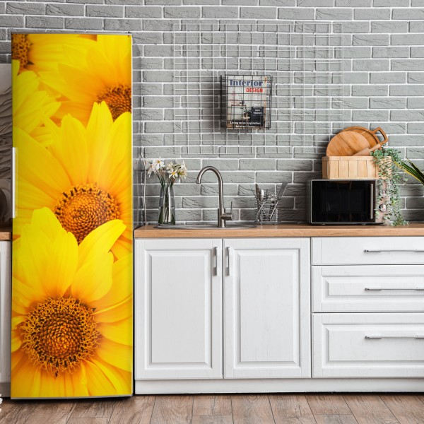 Kühlschrankaufkleber aquarell eukalyptusblätter auf dunklem hintergrund – Wallnifity®