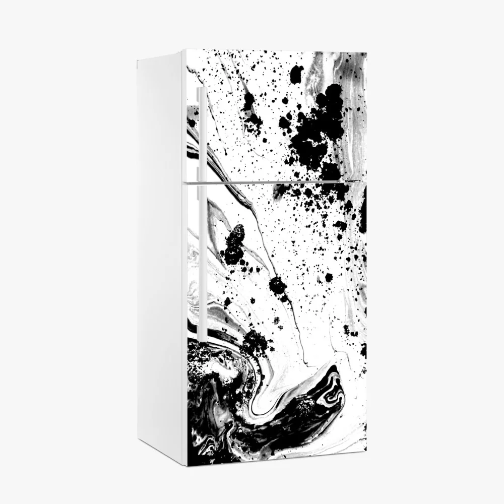 Kühlschrankaufkleber monochromes marmormuster abstrakt – Wallnifity®