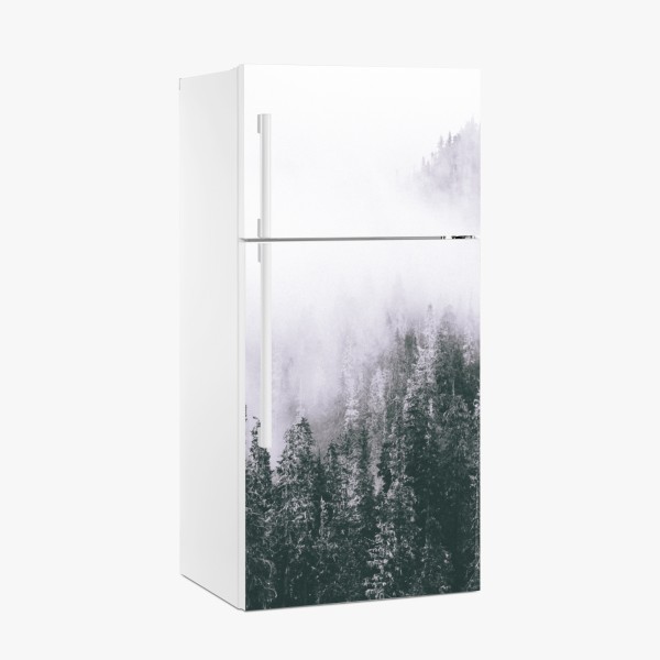 Kühlschrankaufkleber aquarellmuster mit vögeln und rosen – Wallnifity®