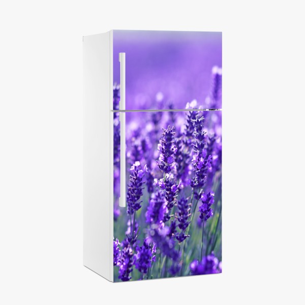 Kühlschrankaufkleber lebendige violette abstrakte komposition – Wallnifity®