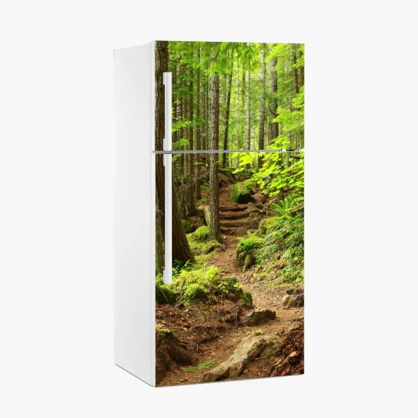 Kühlschrankaufkleber zartes korallenfarbenes blumenmuster – Wallnifity®