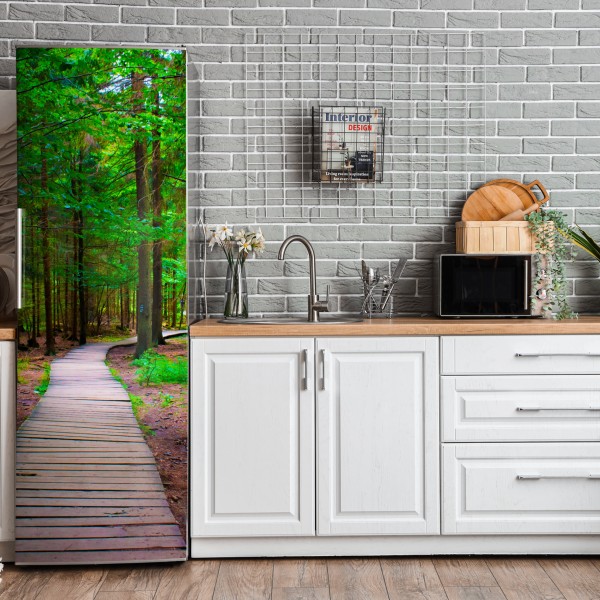 Kühlschrankaufkleber elegante schwarzweiß klaviertasten – Wallnifity®