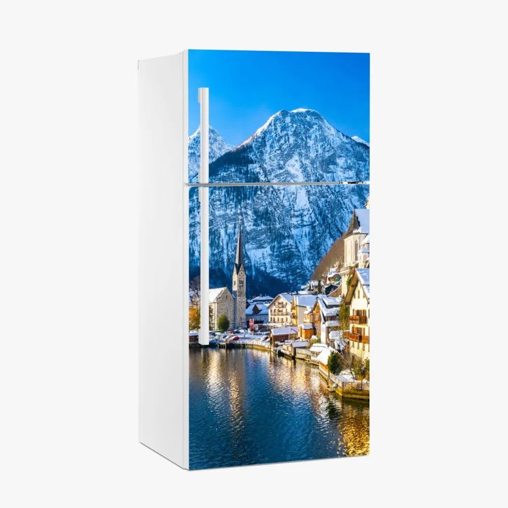Kühlschrankaufkleber winterruhe in Hallstatt — alpendorf am see – Wallnifity® Kühlschrankaufkleber winterruhe in Hallstatt — alpendorf am see – Wallnifity®