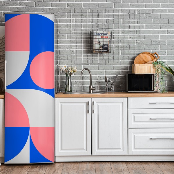 Kühlschrankaufkleber skandinavische geometrische komposition – Wallnifity® Kühlschrankaufkleber skandinavische geometrische komposition – Wallnifity®
