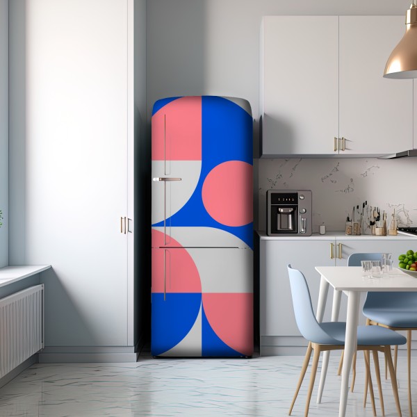 Kühlschrankaufkleber skandinavische geometrische komposition – Wallnifity® Kühlschrankaufkleber skandinavische geometrische komposition – Wallnifity®