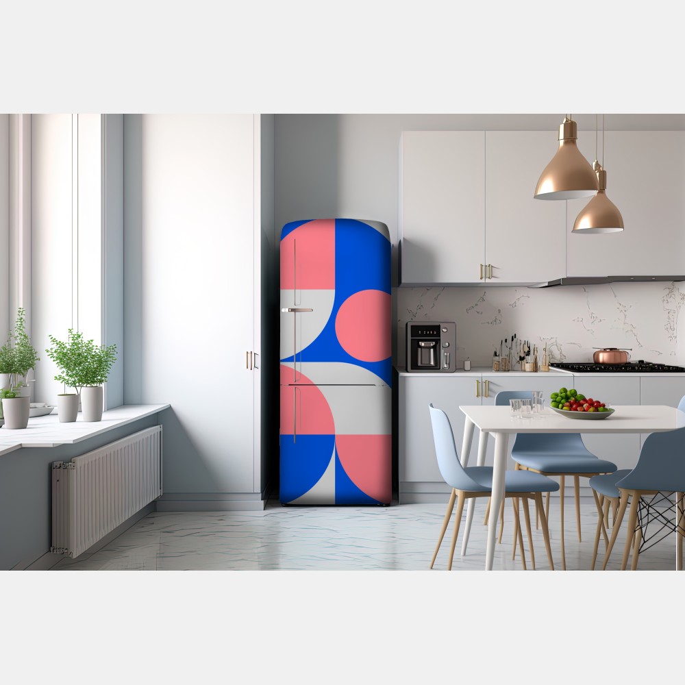 Kühlschrankaufkleber skandinavische geometrische komposition – Wallnifity® Kühlschrankaufkleber skandinavische geometrische komposition – Wallnifity®