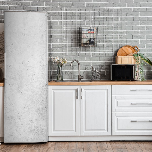 Kühlschrankaufkleber aquarellmuster mit vögeln und rosen – Wallnifity®