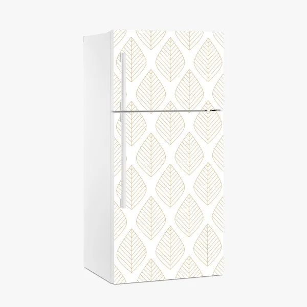Kühlschrankaufkleber orientalisches baummuster mit blättern – Wallnifity®