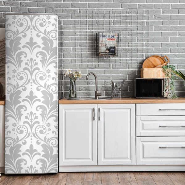 Kühlschrankaufkleber goldenes blattmuster nahtloses design – Wallnifity®