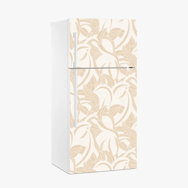 Kühlschrankaufkleber aquarellmuster mit vögeln und rosen – Wallnifity®