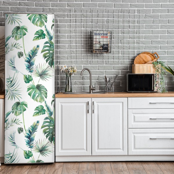Kühlschrankaufkleber elegante schwarzweiß klaviertasten – Wallnifity®