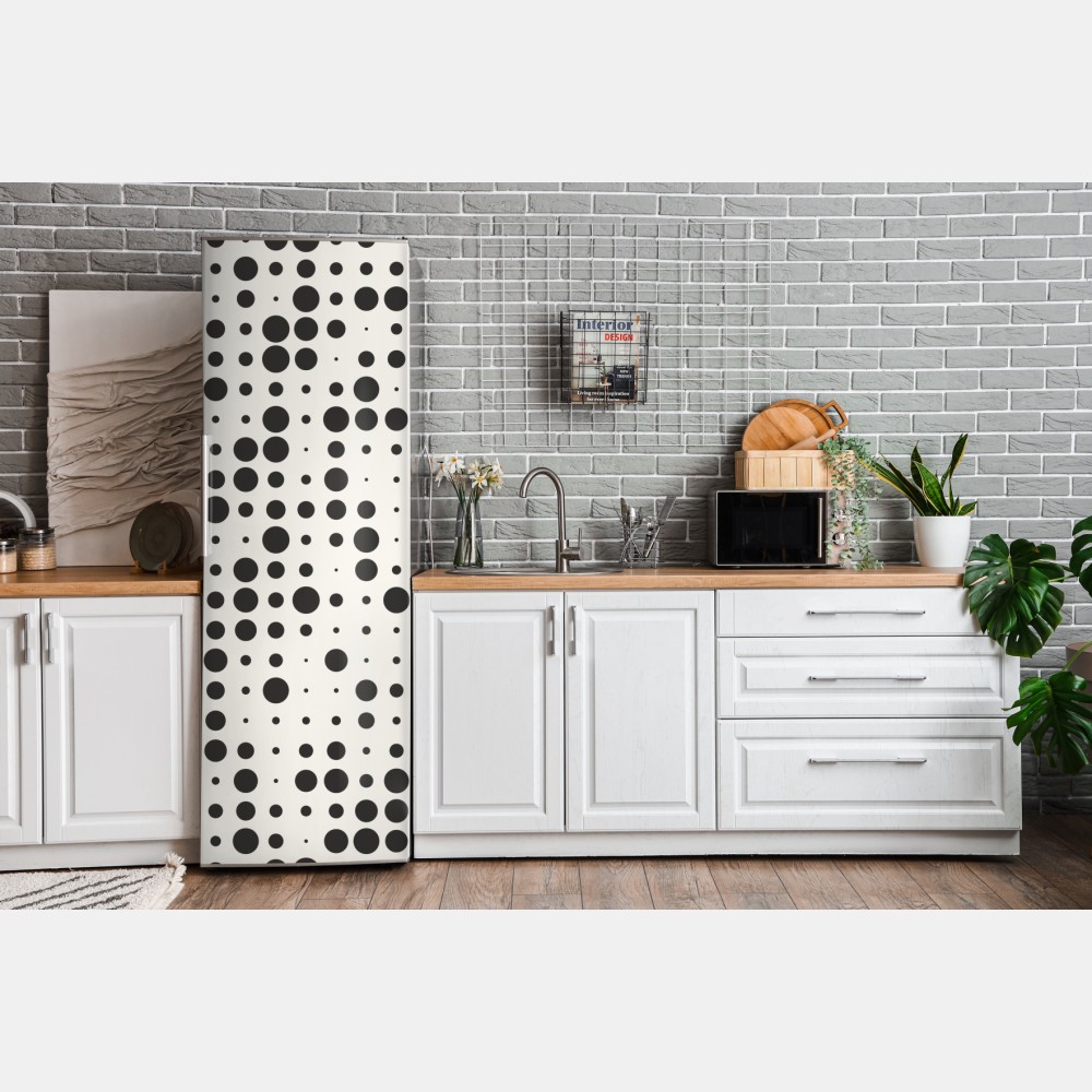 Kühlschrankaufkleber minimalistisches punktmuster – Wallnifity® Kühlschrankaufkleber minimalistisches punktmuster – Wallnifity®