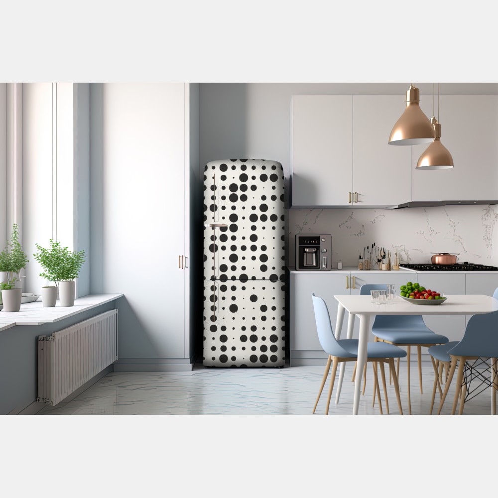 Kühlschrankaufkleber minimalistisches punktmuster – Wallnifity® Kühlschrankaufkleber minimalistisches punktmuster – Wallnifity®