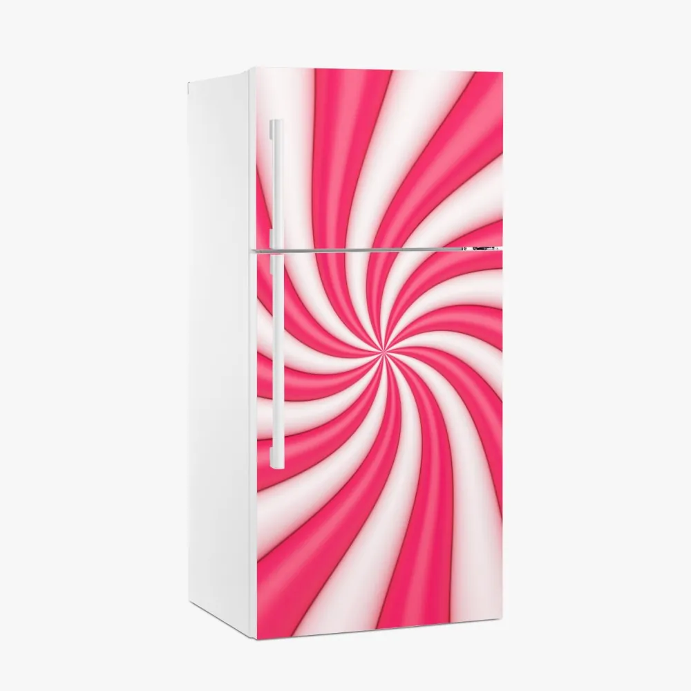 Kühlschrankaufkleber rosa bonbonspirale – Wallnifity®