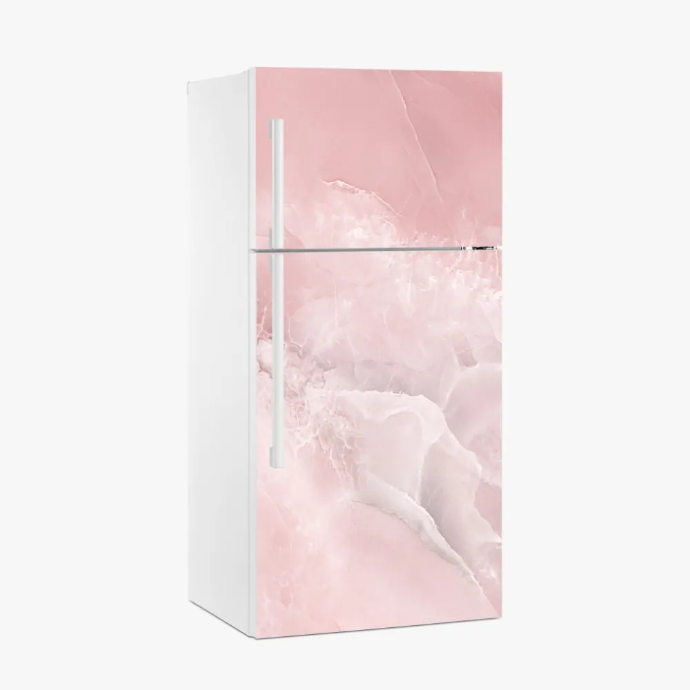Kühlschrankaufkleber zarte rosa marmortextur – Wallnifity®