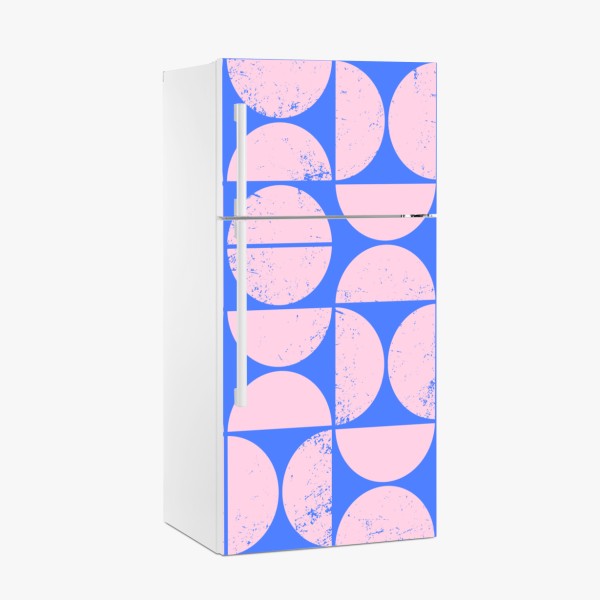 Kühlschrankaufkleber aquarellmuster mit vögeln und rosen – Wallnifity®