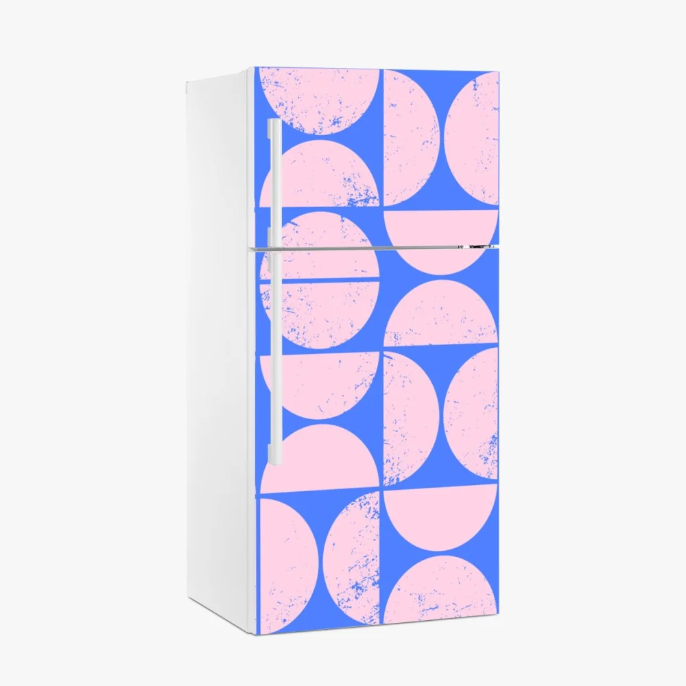 Kühlschrankaufkleber pastell geometrisches kreismuster – Wallnifity®