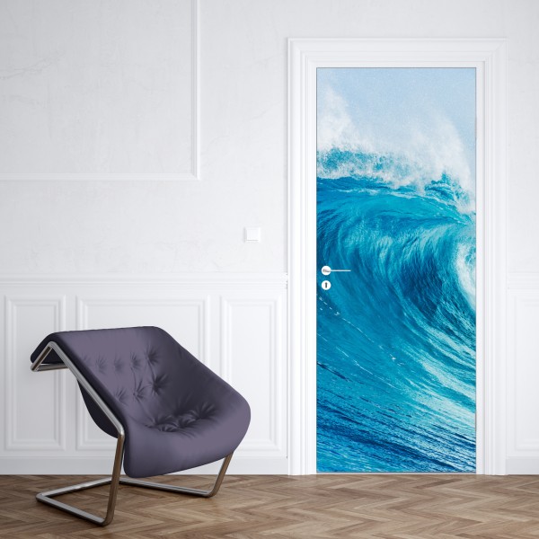 Türaufkleber aquarell monstera blättermuster – Wallnifity®