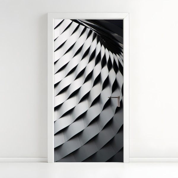 Türaufkleber skandinavische geometrische komposition – Wallnifity®