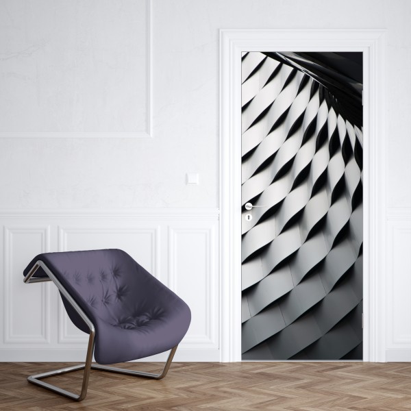 Türaufkleber skandinavische geometrische komposition – Wallnifity®