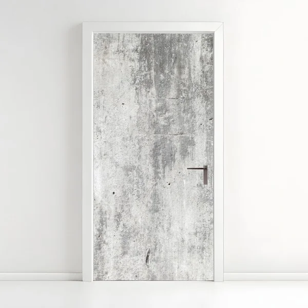 Türaufkleber rohe betonwand textur