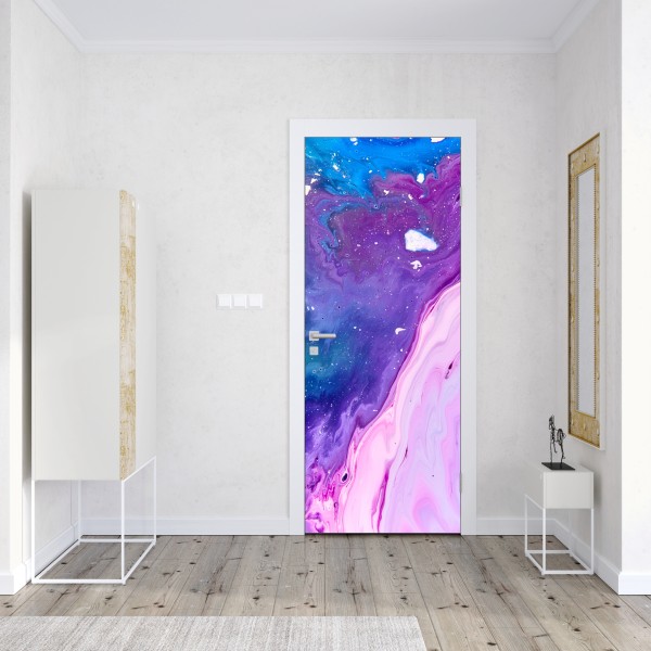 Türaufkleber aquarellmuster mit blaubeeren und brombeeren – Wallnifity®