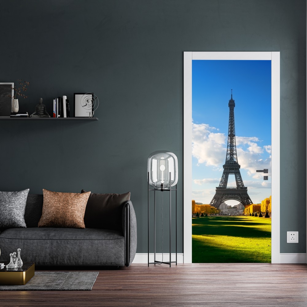 Türaufkleber frühling am Champs de Mars, Eiffelturm, Paris – Wallnifity® Türaufkleber frühling am Champs de Mars, Eiffelturm, Paris – Wallnifity®