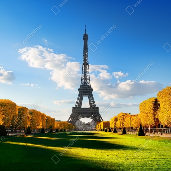 Türaufkleber frühling am Champs de Mars, Eiffelturm, Paris – Wallnifity® Türaufkleber frühling am Champs de Mars, Eiffelturm, Paris – Wallnifity®