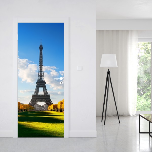 Türaufkleber frühling am Champs de Mars, Eiffelturm, Paris – Wallnifity® Türaufkleber frühling am Champs de Mars, Eiffelturm, Paris – Wallnifity®