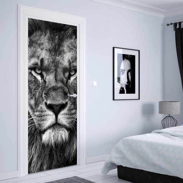 Türaufkleber goldenes art deco fächermuster – Wallnifity®