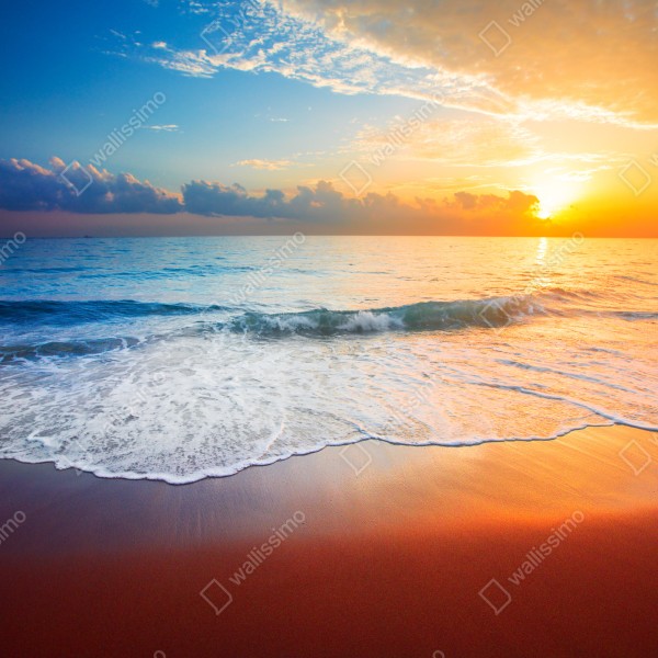 Türaufkleber ruhiger sonnenuntergang über dem meer – Wallnifity® Türaufkleber ruhiger sonnenuntergang über dem meer – Wallnifity®