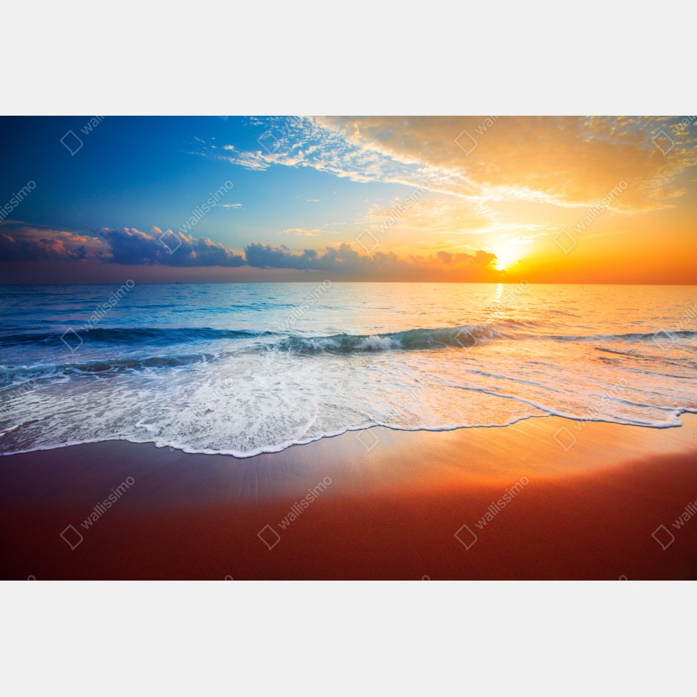Türaufkleber ruhiger sonnenuntergang über dem meer – Wallnifity® Türaufkleber ruhiger sonnenuntergang über dem meer – Wallnifity®