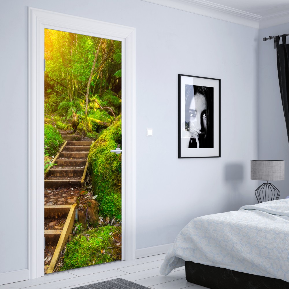 Türaufkleber moosiger regenwaldpfad auf der Tasman-Halbinsel – Wallnifity® Türaufkleber moosiger regenwaldpfad auf der Tasman-Halbinsel – Wallnifity®