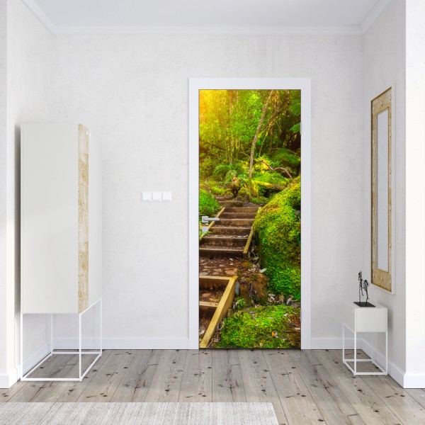 Türaufkleber moosiger regenwaldpfad auf der Tasman-Halbinsel – Wallnifity® Türaufkleber moosiger regenwaldpfad auf der Tasman-Halbinsel – Wallnifity®
