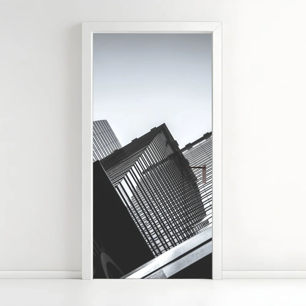 Türaufkleber Hongkong hochhaus perspektive – Wallnifity®
