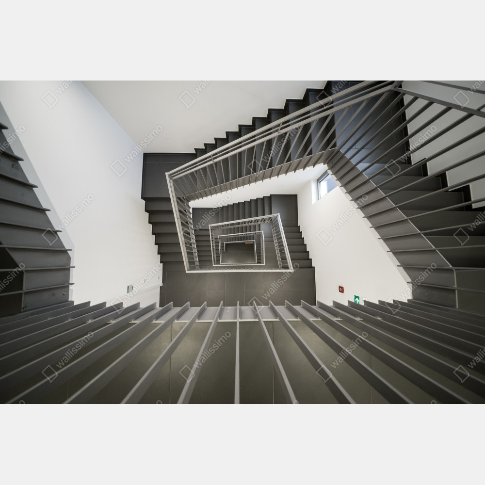 Türaufkleber geometrisches treppenhaus in perspektive – Wallnifity® Türaufkleber geometrisches treppenhaus in perspektive – Wallnifity®