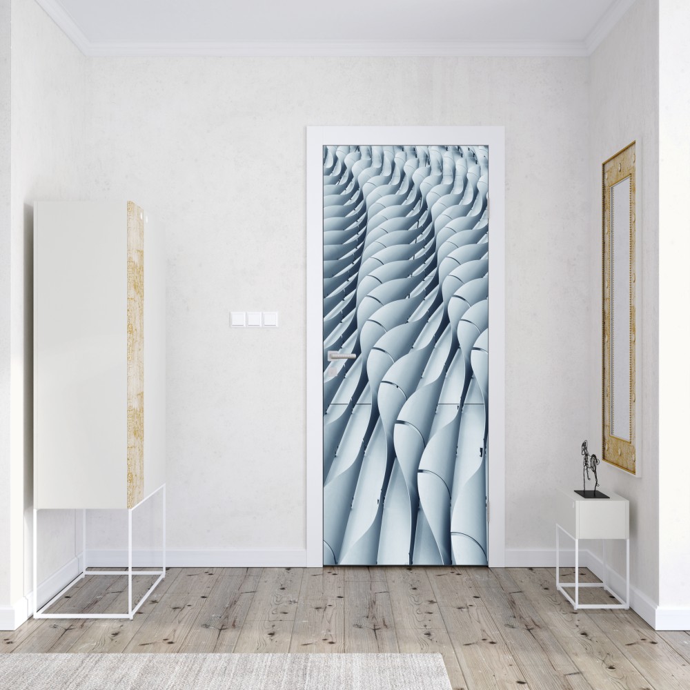 Türaufkleber abstraktes architektonisches fasadenmuster – Wallnifity® Türaufkleber abstraktes architektonisches fasadenmuster – Wallnifity®
