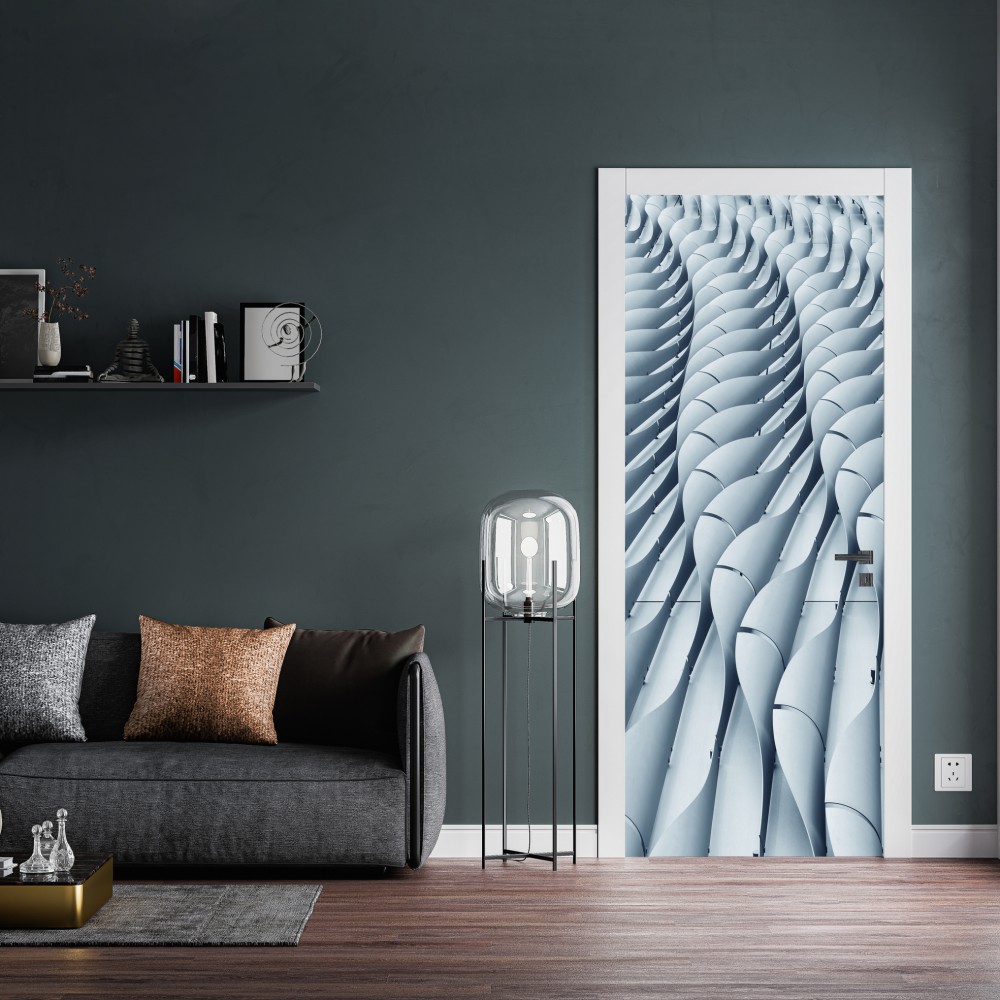 Türaufkleber abstraktes architektonisches fasadenmuster – Wallnifity® Türaufkleber abstraktes architektonisches fasadenmuster – Wallnifity®
