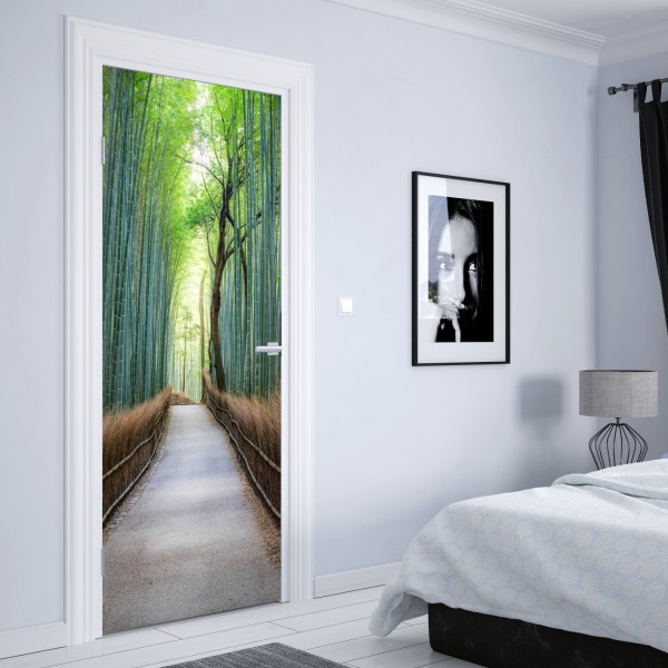 Türaufkleber majestätisches löwenportrait in monochrom – Wallnifity®